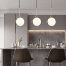Single Head Ball Glass Chandelier - What A Decor