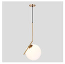 Single Head Ball Glass Chandelier - What A Decor