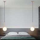 Single Head Ball Glass Chandelier - What A Decor