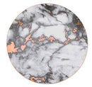 Marble Plates Ceramic Dinner Set Gold Inlay - What A Decor