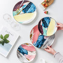 Japanese Watercolour Art Ceramic Plate - What A Decor