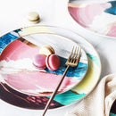 Japanese Watercolour Art Ceramic Plate - What A Decor