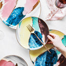 Japanese Watercolour Art Ceramic Plate - What A Decor