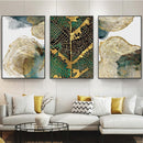 Nordic Decorative Leaf and Trunk Texture Abstract Wall Art Canvas Print - What A Decor