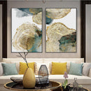 Nordic Decorative Leaf and Trunk Texture Abstract Wall Art Canvas Print - What A Decor