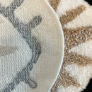 White Evil Eye Rug Bath Mat Non-Slip Kitchen Mat Absorbent Tufted Kids Bathroom Washable Eye Shaped Shaggy Floor Carpet for Pets