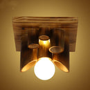 Bamboo and Hemp Rope Ceiling Lamp - What A Decor