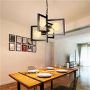 Industrial Pendant Light Geometric Chandelier 4 Heads - What A Decor