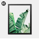 Modern Green Leaf Tropical Art Canvas Painting - What A Decor