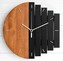 Creative Morden Wooden Wall Quartz Clock Home Decoration Gift - What A Decor
