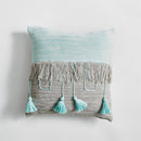 Vintage Cable Knit Cushion with Tassels - What A Decor