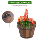 Wooden Pot Set Of Three- Outdoor Reinforced And Anticorrosive