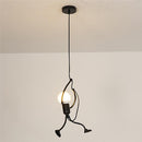 Modern Creative Iron Pendant Lamp Walking Guy - What A Decor