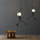 Modern Creative Iron Pendant Lamp Walking Guy - What A Decor