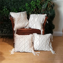Nordic Handmade Home Decor Knitted Pillow Cover with Tassel Crocheted