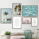Dreamy Seaside Summer Pictures Printed Canvas - What A Decor