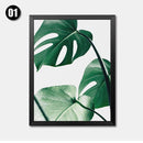 Modern Green Leaf Tropical Art Canvas Painting - What A Decor