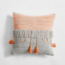 Vintage Cable Knit Cushion with Tassels - What A Decor