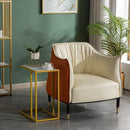 C Side Table- Marble Look - What A Decor