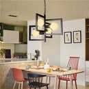 Industrial Pendant Light Geometric Chandelier 4 Heads - What A Decor