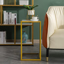 C Side Table- Marble Look - What A Decor