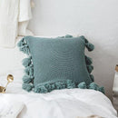 Nordic Style Solid Color Fringe Side Pillow Case - What A Decor