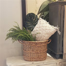 Nordic Handmade Home Decor Knitted Pillow Cover with Tassel Crocheted