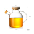 Borosilicate Glass Teapot with Bamboo Cover 650ml