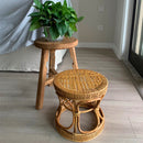 Natural Hand-Woven Rattan Plant Stand