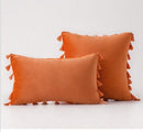 Velvet Tassels CushionCover Pillow Cover
