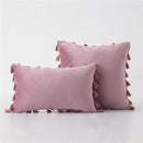Velvet Tassels CushionCover Pillow Cover