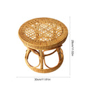 Natural Hand-Woven Rattan Plant Stand