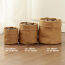 Planter Pot Washable Kraft Paper Flowerpot with Waterproof Inside Bag