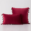 Velvet Tassels CushionCover Pillow Cover