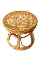 Natural Hand-Woven Rattan Plant Stand