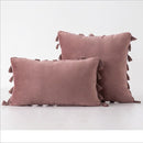 Velvet Tassels CushionCover Pillow Cover