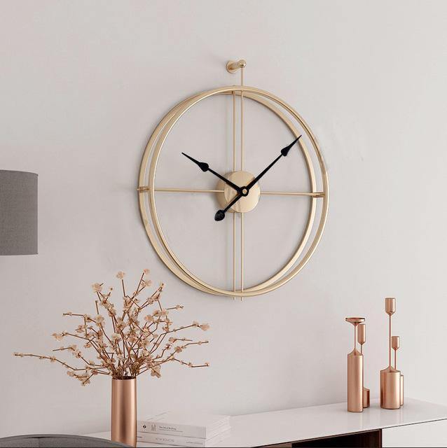 Nordic Style Large Vintage Metal Wall Clock - What A Decor