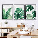 Modern Green Leaf Tropical Art Canvas Painting - What A Decor