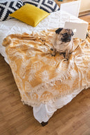 100% Cotton Bohemian Reversible King Size Bed Throw