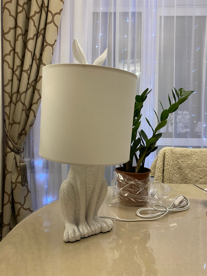 Modern Masked Rabbit Resin Table Lamps Retro