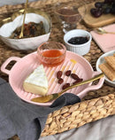 Round Ceramic Baking Dish with Handles