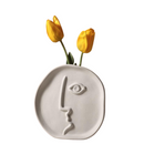 Handmade Nordic Abstract Human Face Ceramic Vase - What A Decor