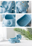 3D Elephant Resin Handpainted Sculpture Key Storage - What A Decor