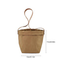 Kraft Paper Hanging Flower Pots With Faux-Leather Hand Strap