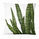 Fresh Green Leaves Linen Pillowcase - What A Decor