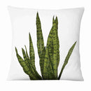 Fresh Green Leaves Linen Pillowcase - What A Decor