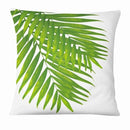Fresh Green Leaves Linen Pillowcase - What A Decor