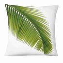 Fresh Green Leaves Linen Pillowcase - What A Decor