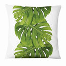 Fresh Green Leaves Linen Pillowcase - What A Decor