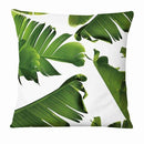 Fresh Green Leaves Linen Pillowcase - What A Decor